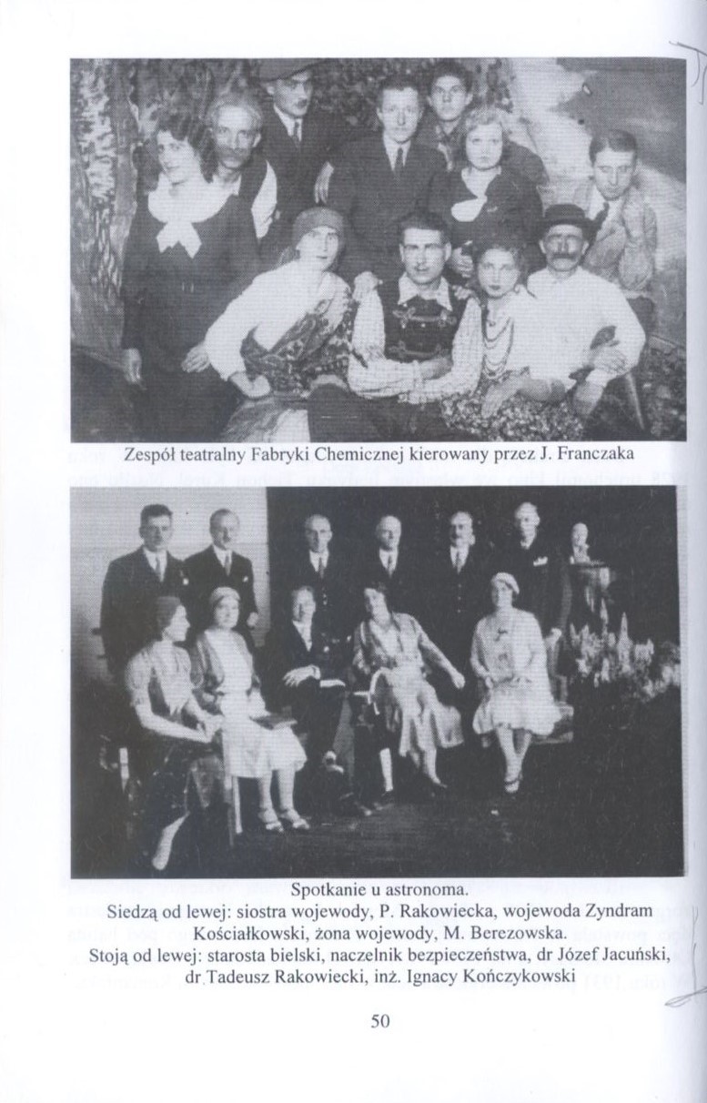 skan czarno-białych fotografii z książki W. Tatarczyka "Dzieje Hajnówki do 1944 roku", Hajnówka 2000, s. 50; 
