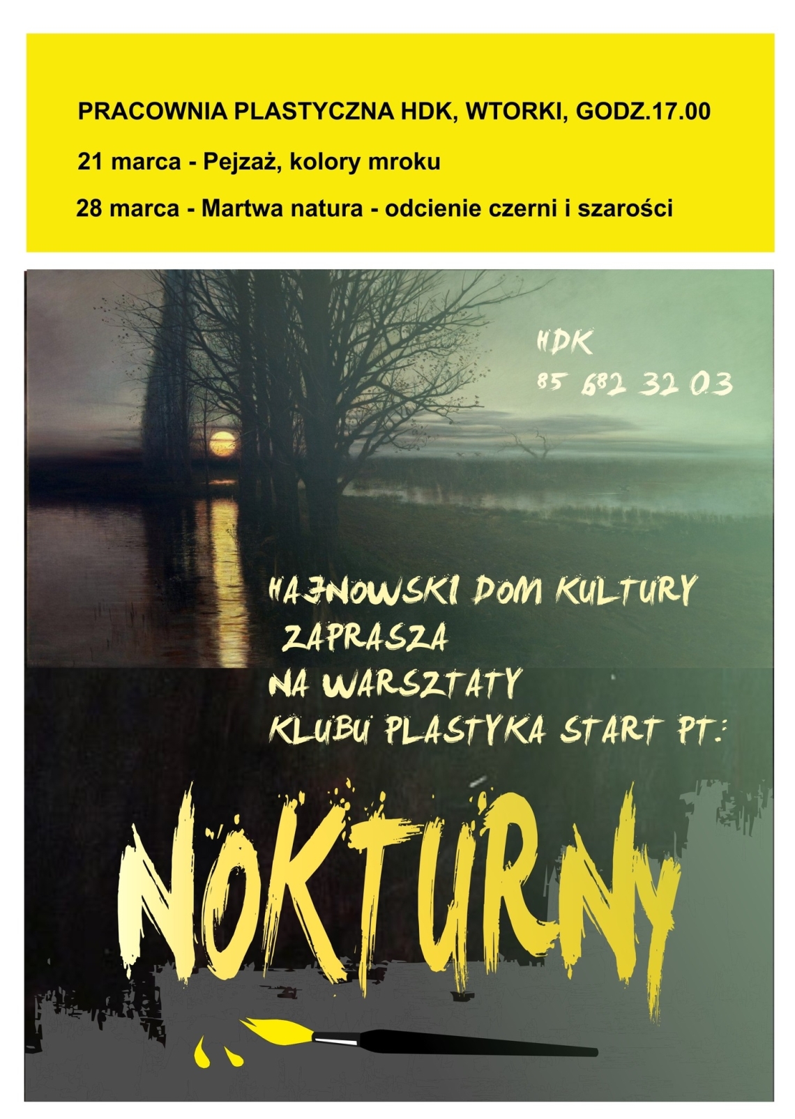 plakat zapraszający na warsztaty 