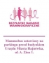 Różowy baner zapraszający na badanie w mammobusie