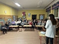 Pani dyrektor przedszkola Małgorzata Saadoon dziękuje gościom za ich wystąpienia na szkoleniu.