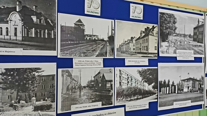 Wystawa czarno-białych fotografii przedstawiających miasto