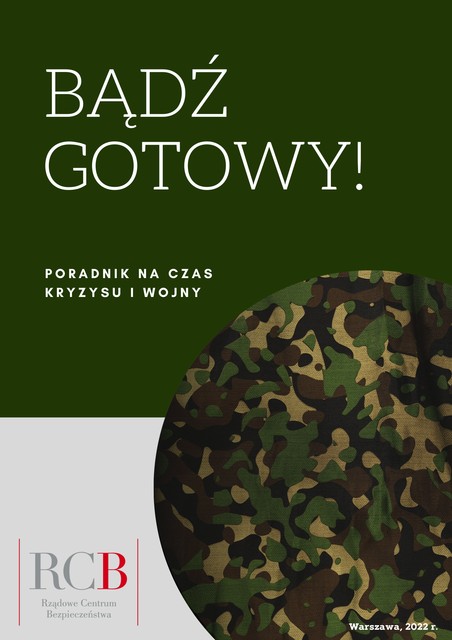 na zielonym tle napis BĄDŹ GOTOWY