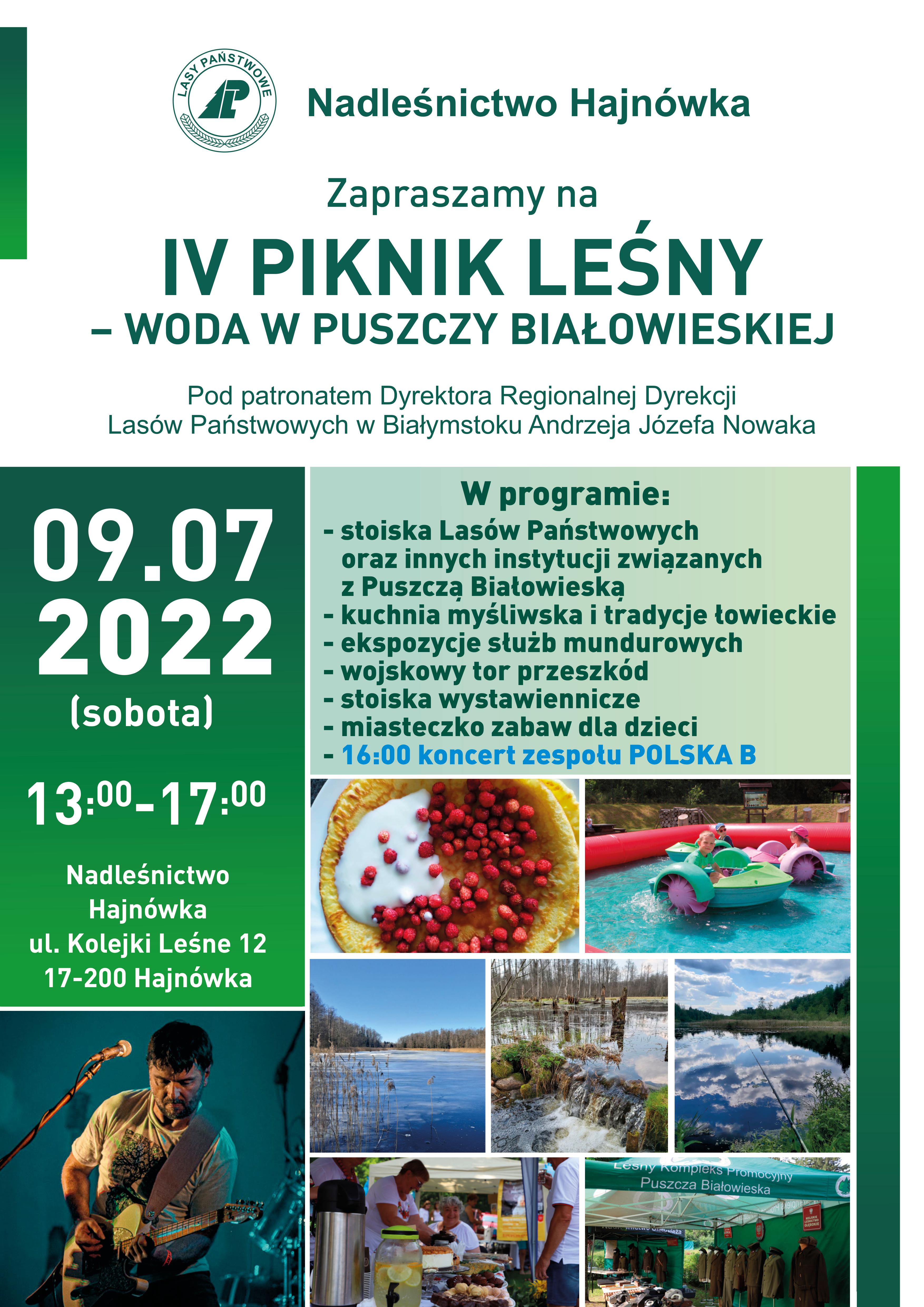 plakat informujący o wydarzeniu z kolazem zdjęć z poprzednich edycji