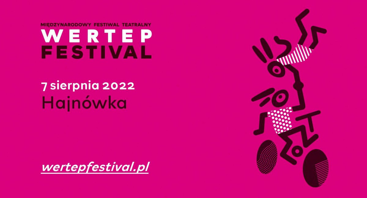 baner festiwalu WERTEP różówy baner WERTEP
