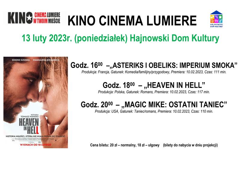 Plakat zapraszający na wydarzenie Kadr z filmu oraz informacje o wydarzeniu