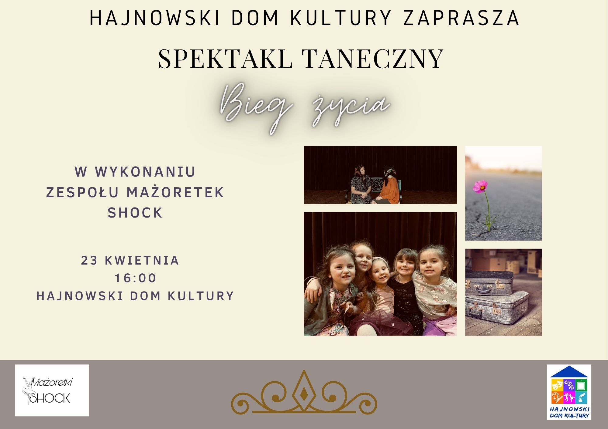 Plakat zapraszający na wydarzenie Zdjęcia ze spektaklu