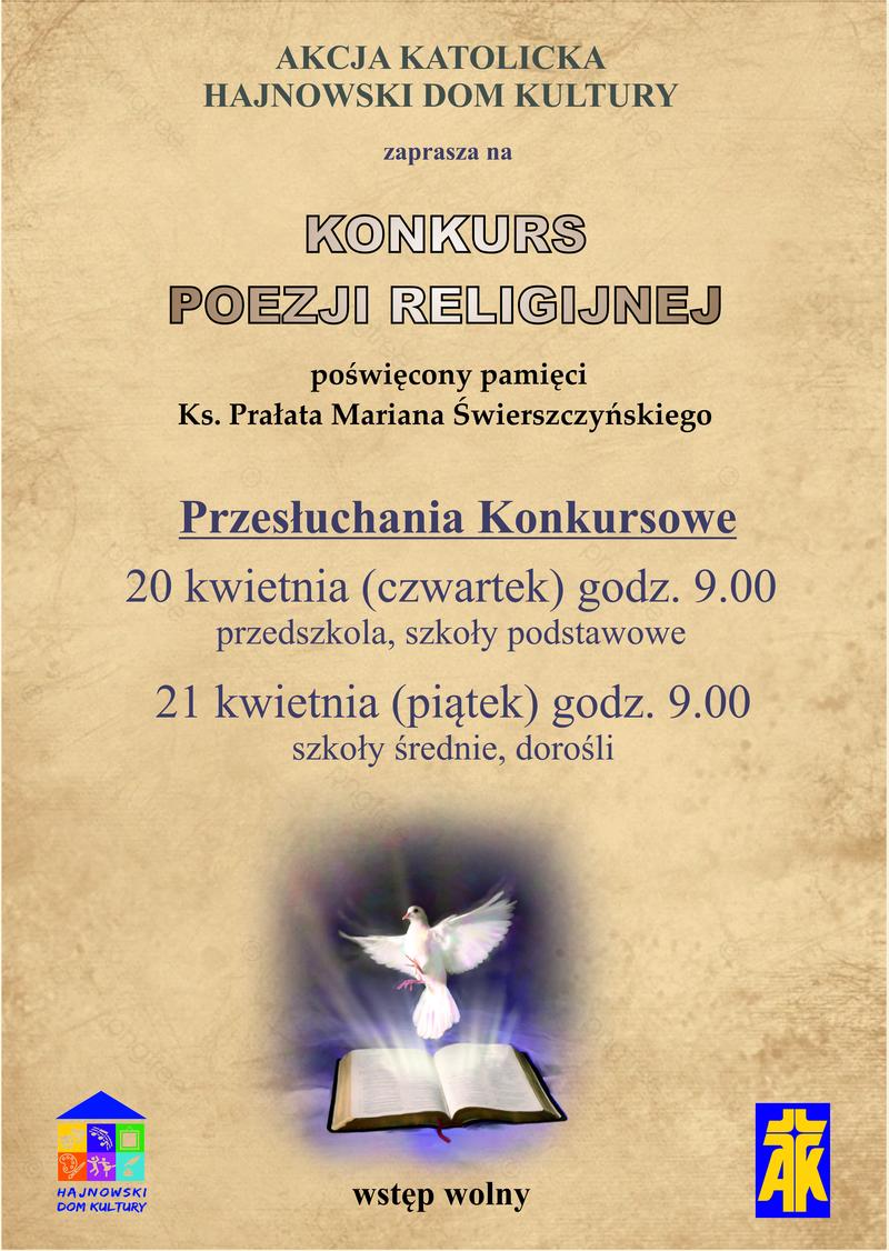 Plakat zapraszający na wydarzenie grafika książki ibiałego gołębia oraz loga organizatorów i informacje o wydarzeniu