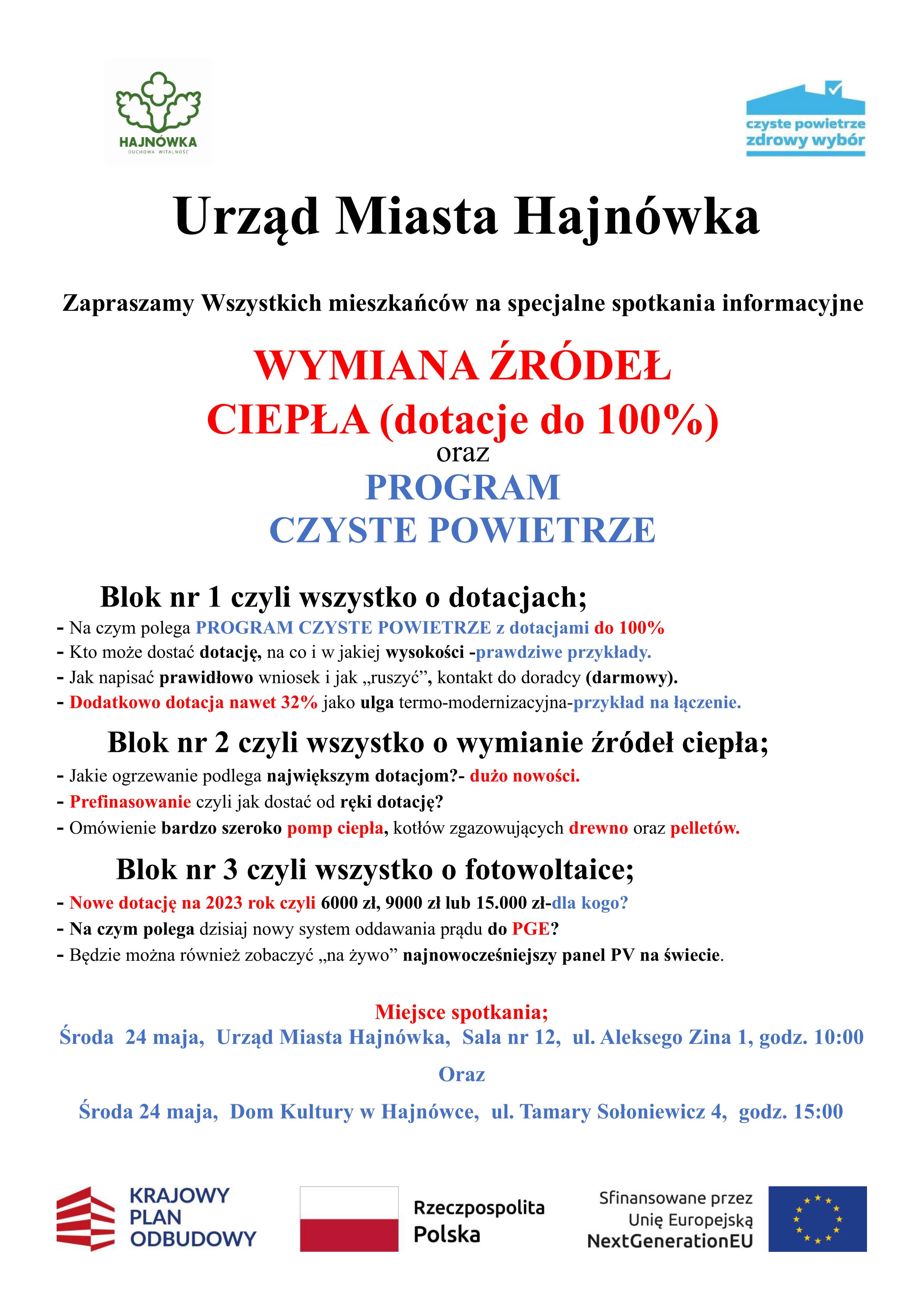 plakat wydarzenia, na białym tle informacje o spotkaniu, zakres tematyczny, termin, miejsce