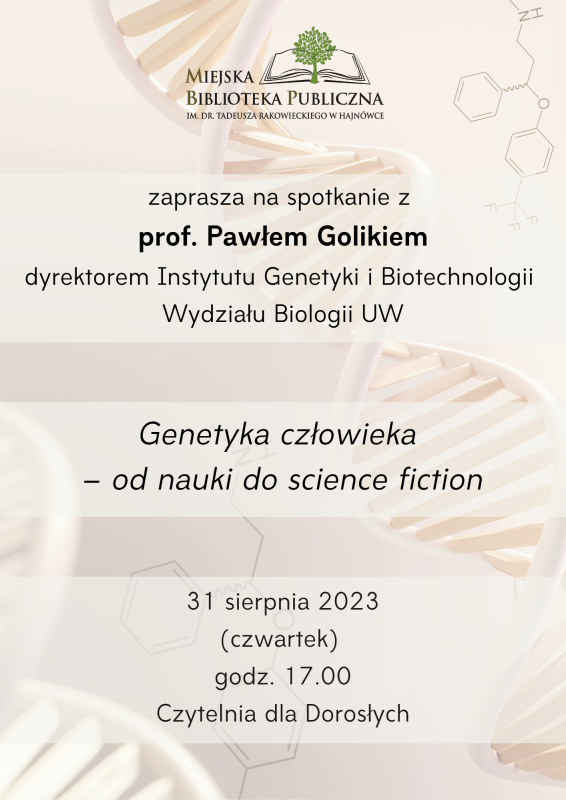 Plakat informujący o wydarzeniu