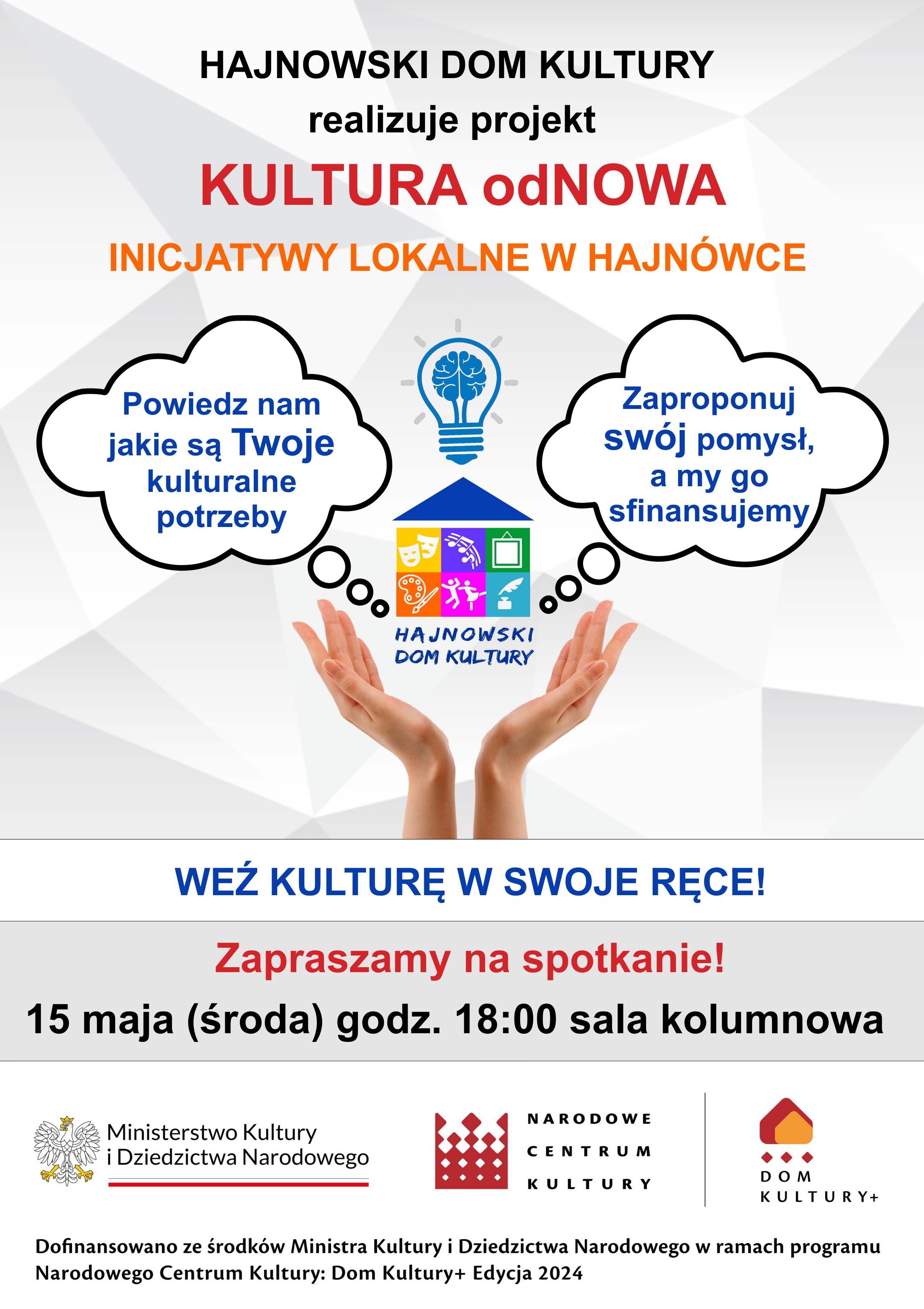 plakat zapowiadający spotkanie