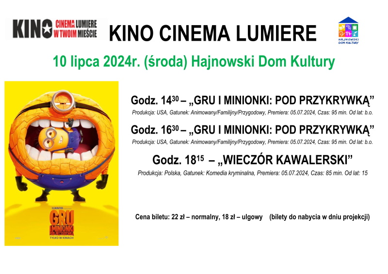Plakat filmu "Gru i Minionki: pod przykrywką"