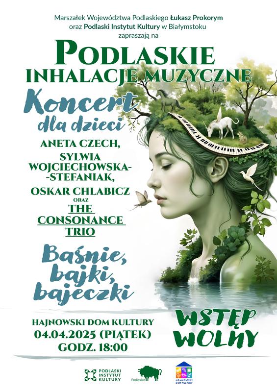 informacje o wydarzeniu, logo organizatora, grafika tematyczna