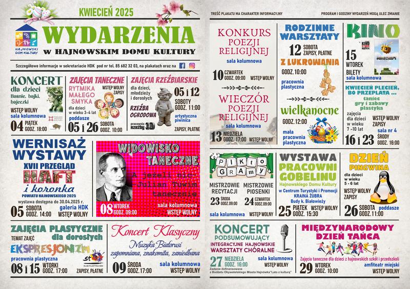 kalendarz wydarzeń