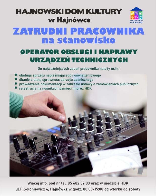 informacja, logo organizatora, grafika tematyczna