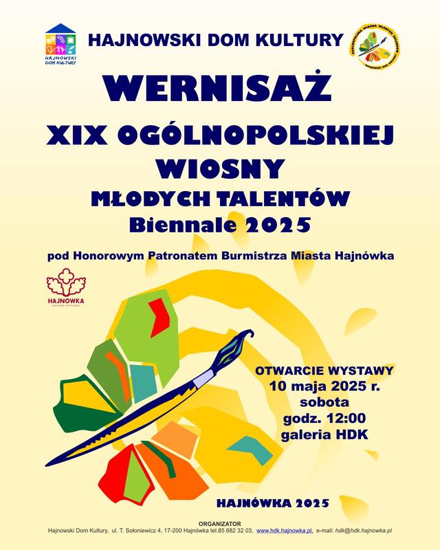 plakat zapraszający na wydarzenie informacje o wydarzeniu, logo organizatora, grafika tematyczna
