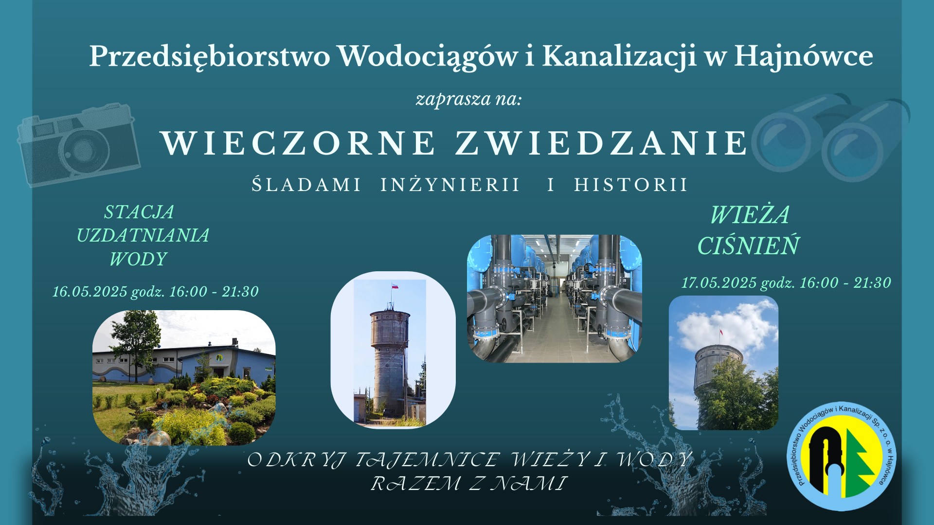 plakat wydarzenia w niebieskich barwach