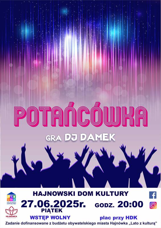 informacje o wydarzeniu, logo organizatora, grafika tematyczna