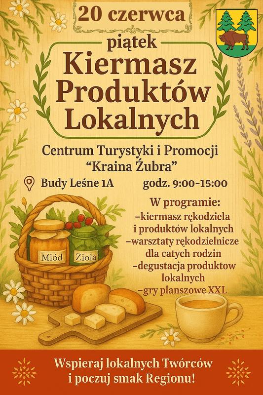 plakat zapraszający na wydarzenie informacje o wydarzeniu, logo organizatora, grafika tematyczna