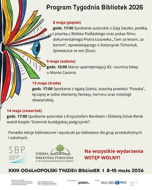 informacje o wydarzeniu, loga i grafika tematyczna