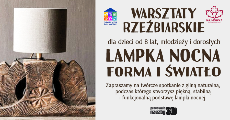 informacje o wydarzeniu, logo organizatora, grafika tematyczna