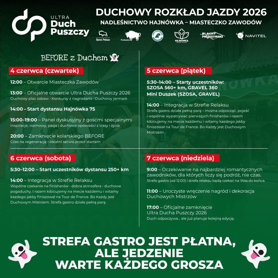 plakat wydarzenia z programem