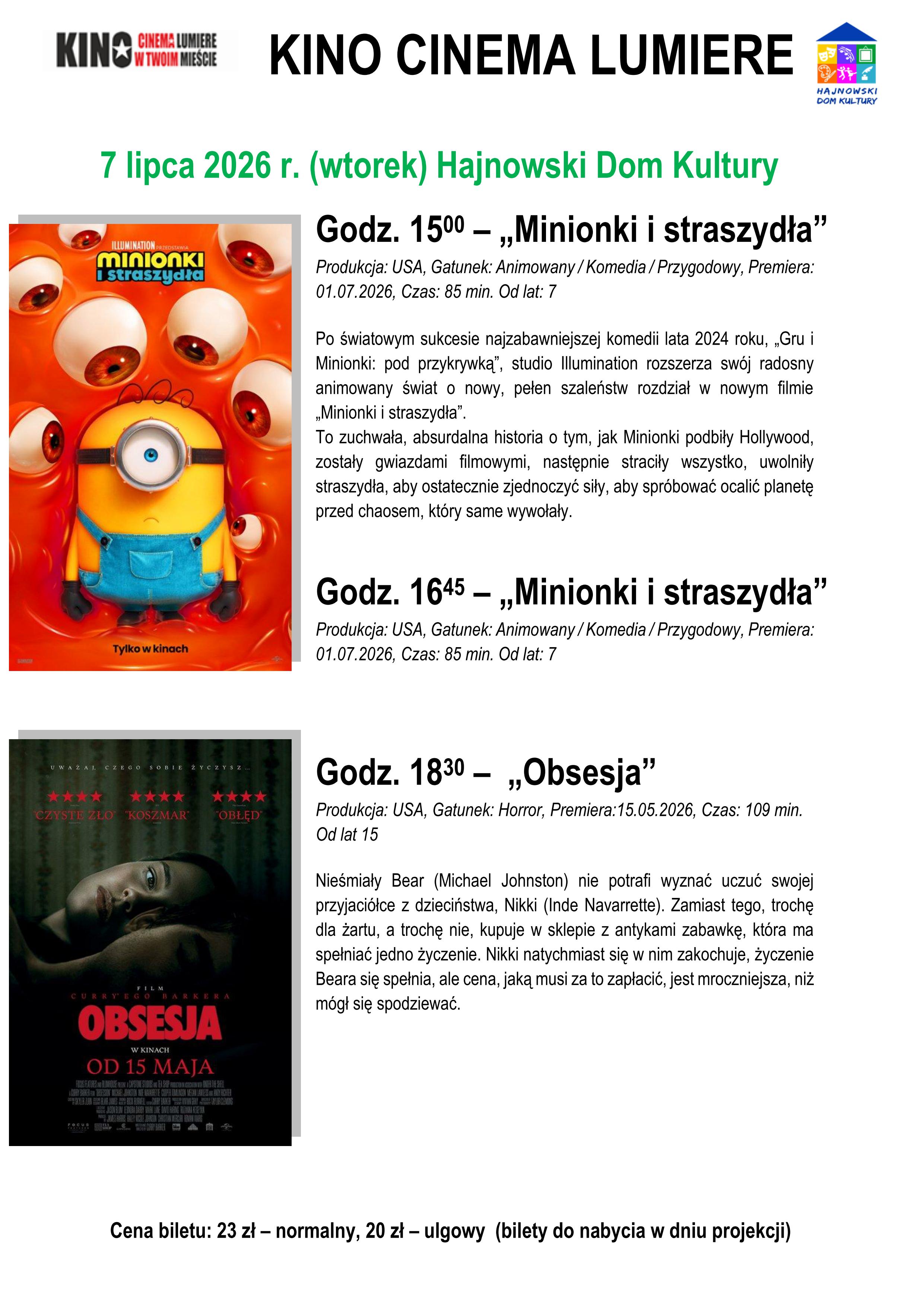 informacje o wydarzeniu, logo organizatora, grafika tematyczna