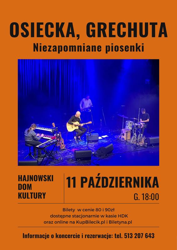 informacje o wydarzeniu, logo organizatora, grafika tematyczna