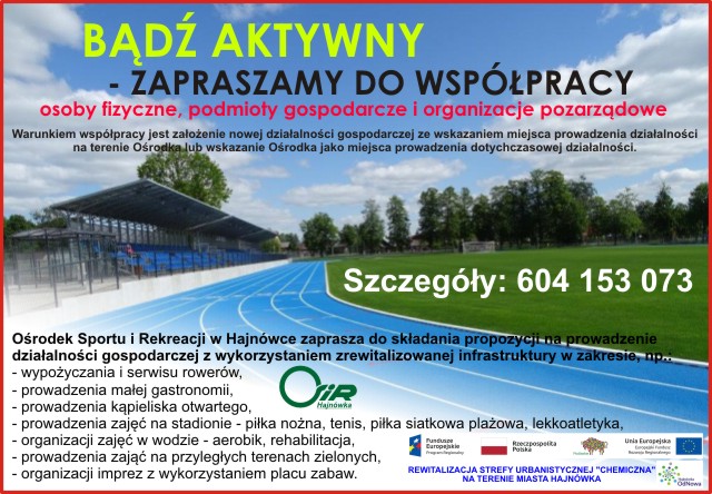 Plakat informujący o zaproszeniu do współpracy.