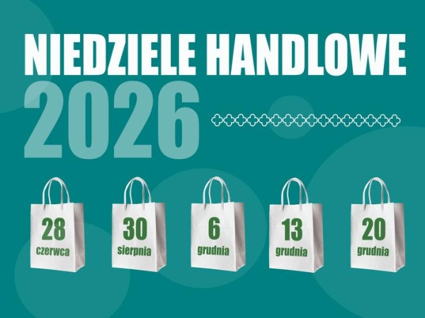 na torbach zakupowych widnieją daty niedziel handlowych