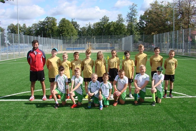 Jakub z rduzyną i trenerem