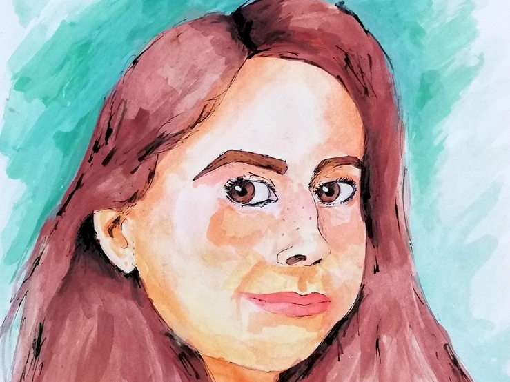 praca plastyczna autoportret