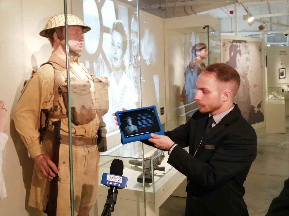 prezentacja eksponatów w muzeum