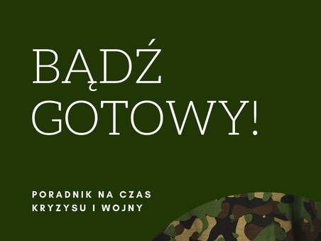 na zielonym tle napis BĄDŹ GOTOWY