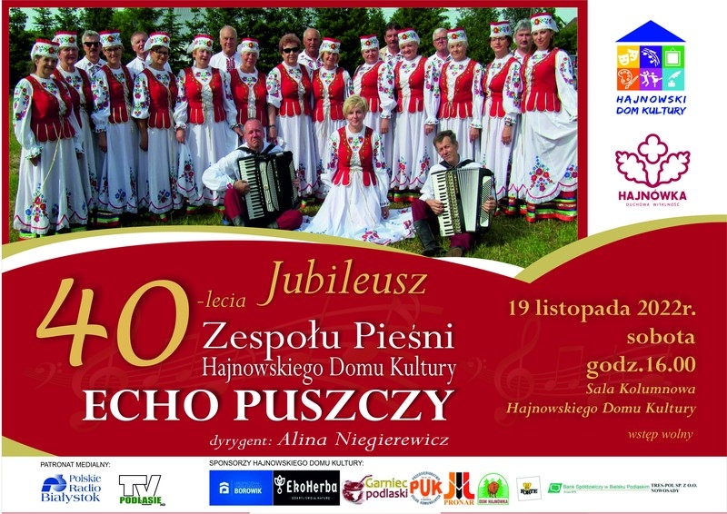 zdjęcie grupowe zespołu, loga organizatorów i sponsorów