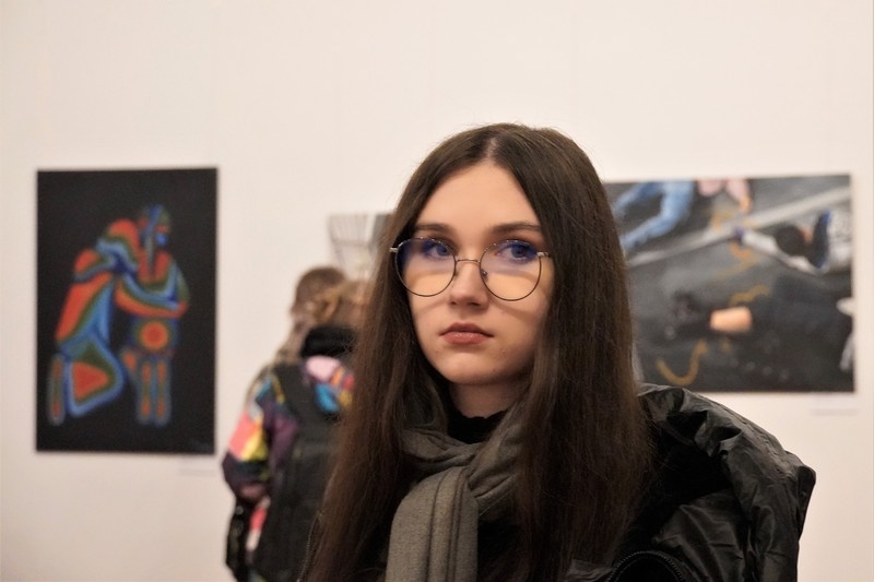 Patrycja na wystawie