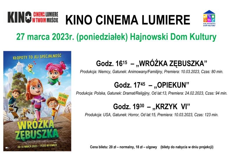 plakat z kadrem z filmu