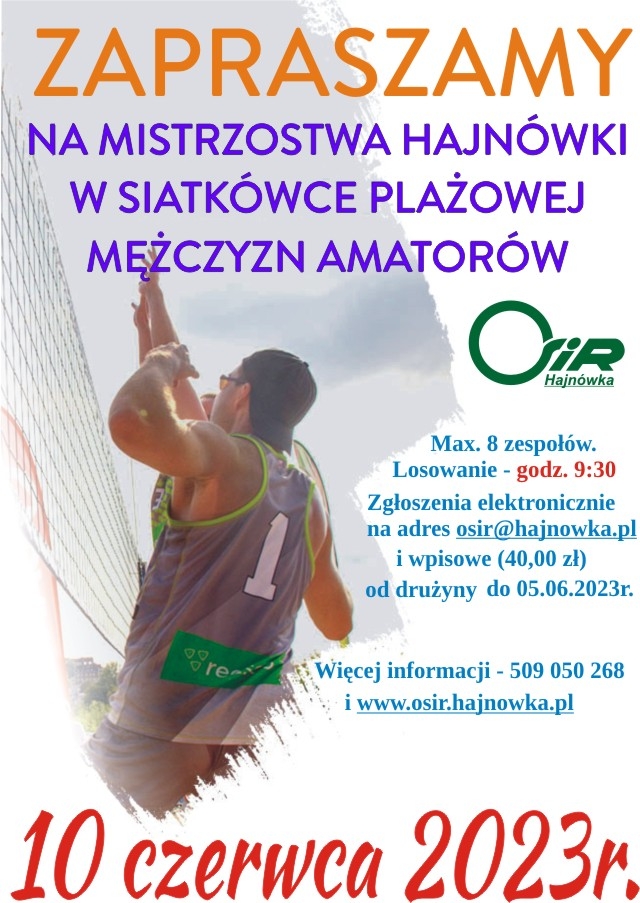 siatkówka - plakat