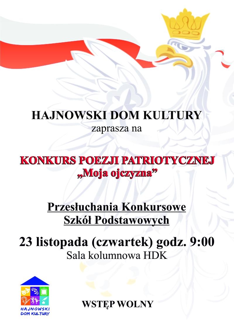 grafika narodowa, loga organizatorów oraz informacje o wydarzeniu