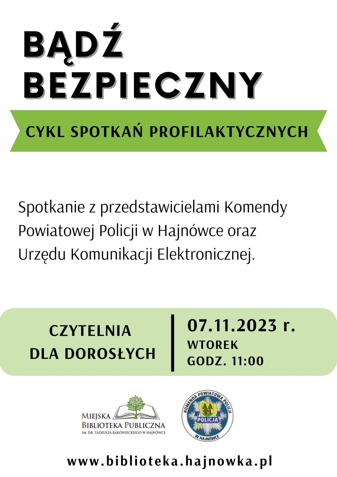loga organizatorów i informacje o wydarzeniu