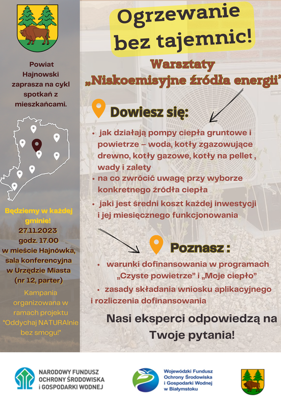 informacje o wydarzeniu oraz loga