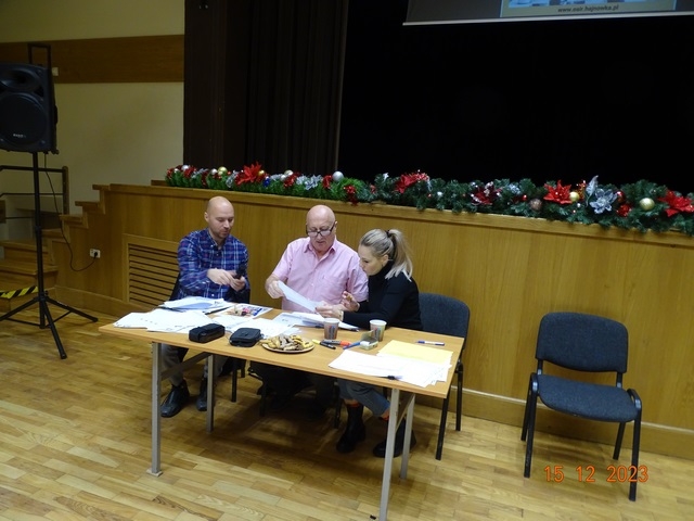 Organizatorzy podczas analizowania wyników