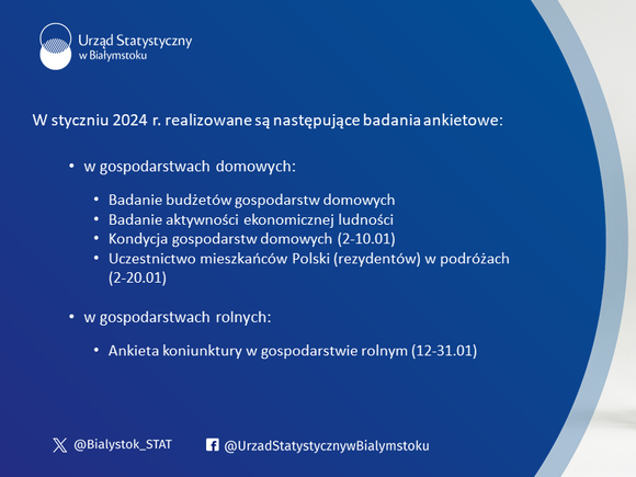 informacje o badaniach statystycznych