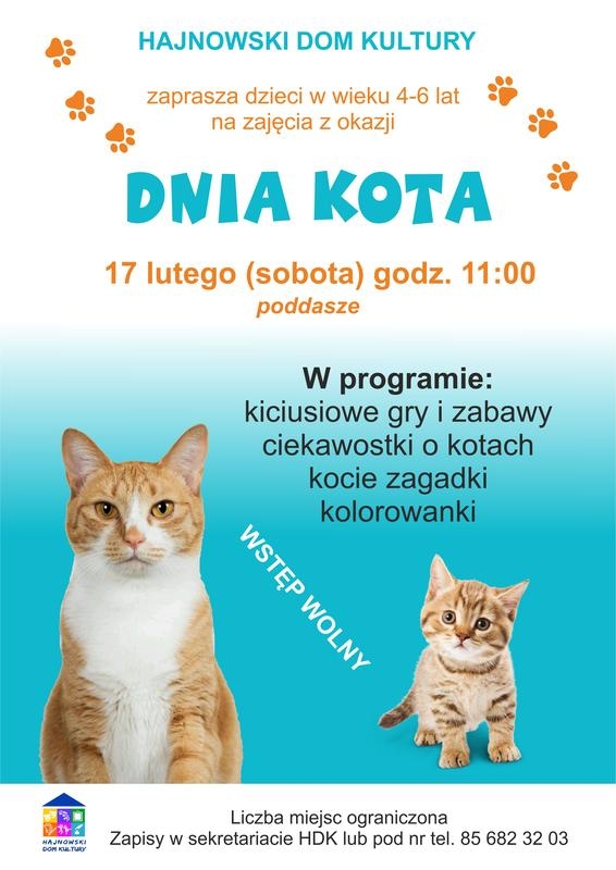 informacje o wydarzeniu, logo organizatora, grafika tematyczna