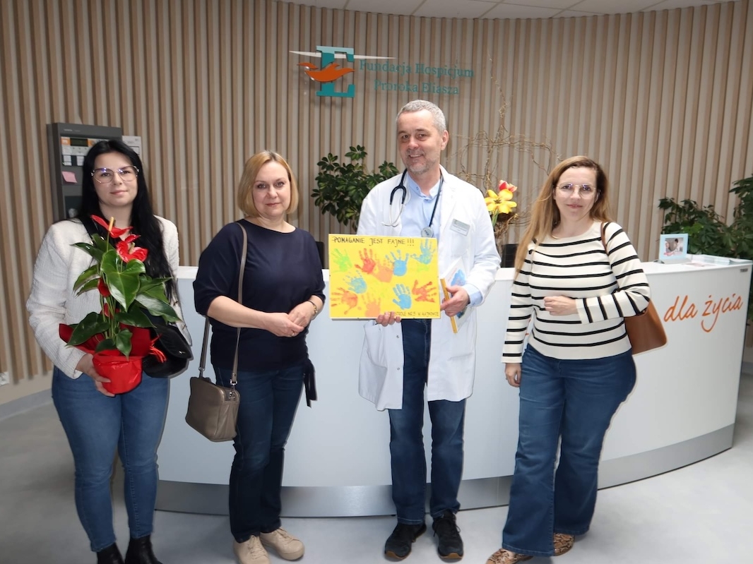 delegację przedszkola w siedzibie Fundacji Hospicjum Proroka Eliasza w Makówce