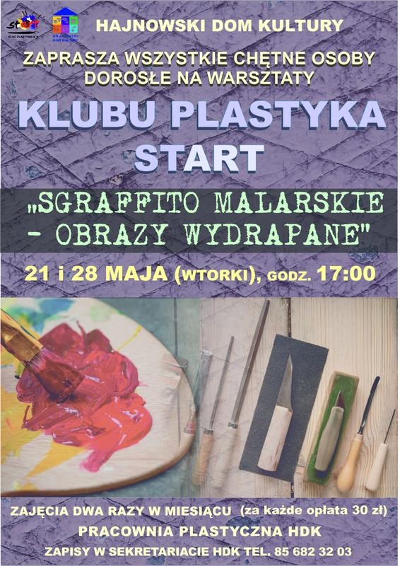informacje o wydarzeniu, logo organizatora, grafika tematyczna