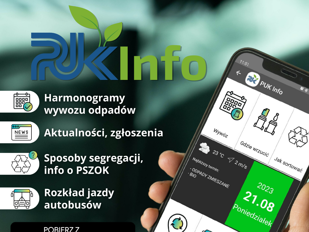 informacja o aplikacji PUK Info