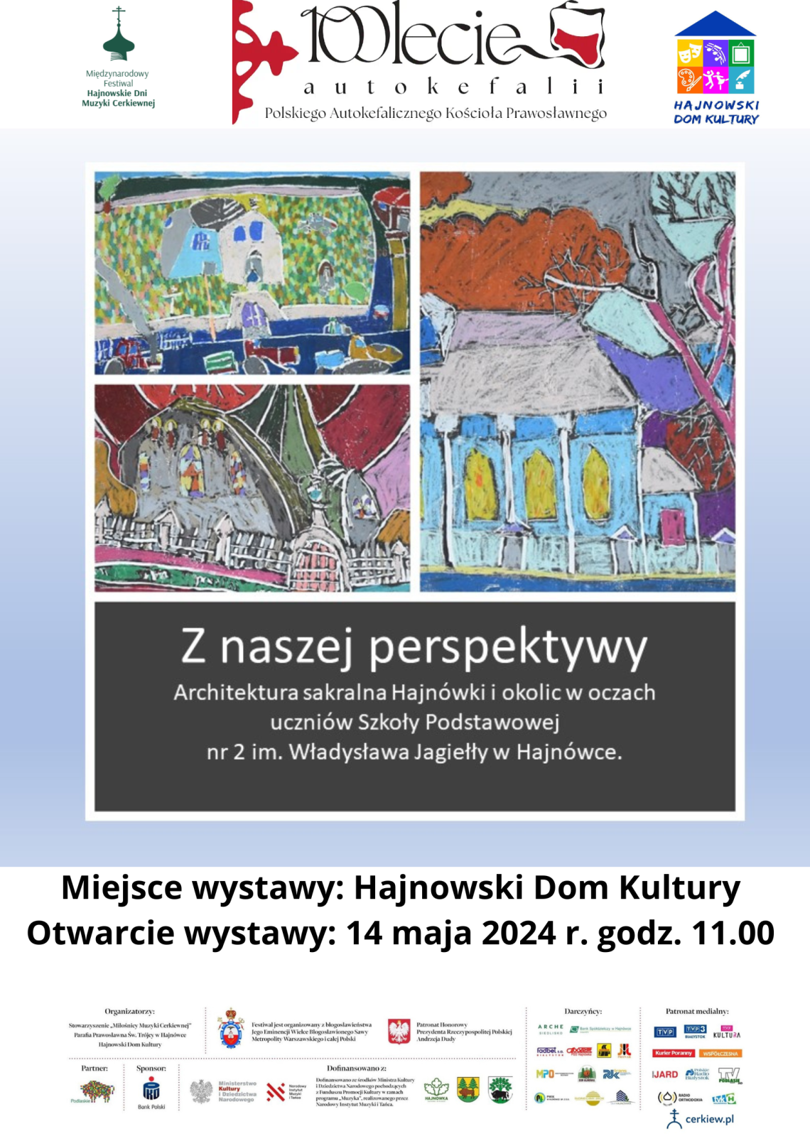 plakat zapowiadający wystawę plastyczną