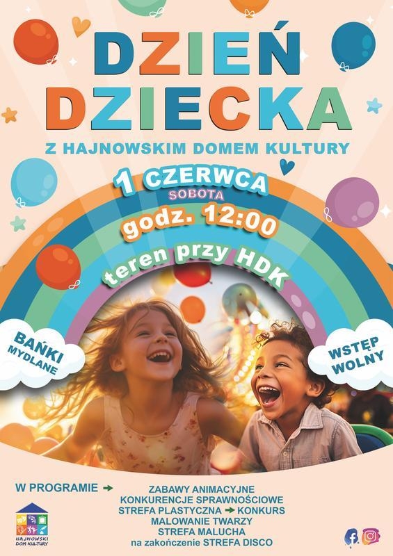 informacje o wydarzeniu, logo organizatora, grafika tematyczna