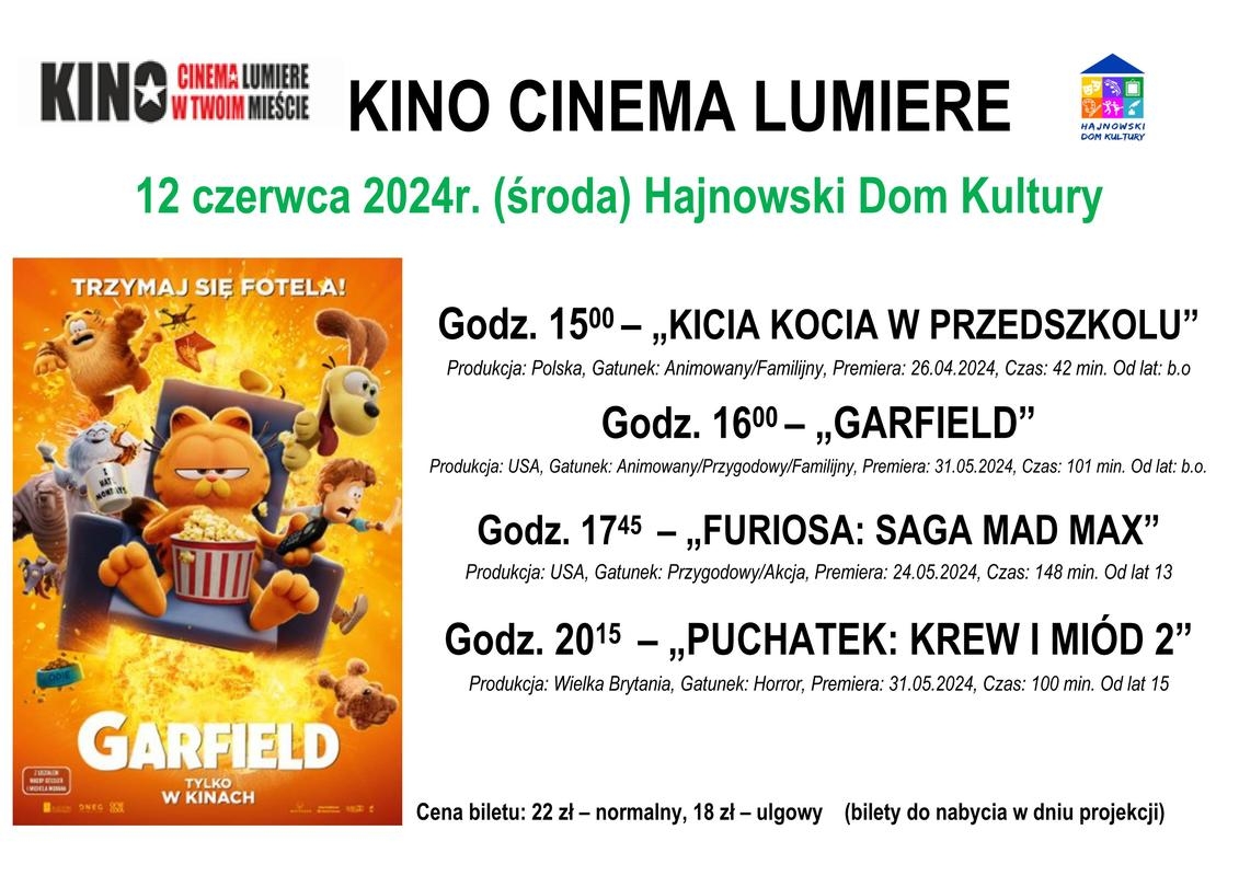 informacje o wydarzeniu, logo organizatora, grafika tematyczna