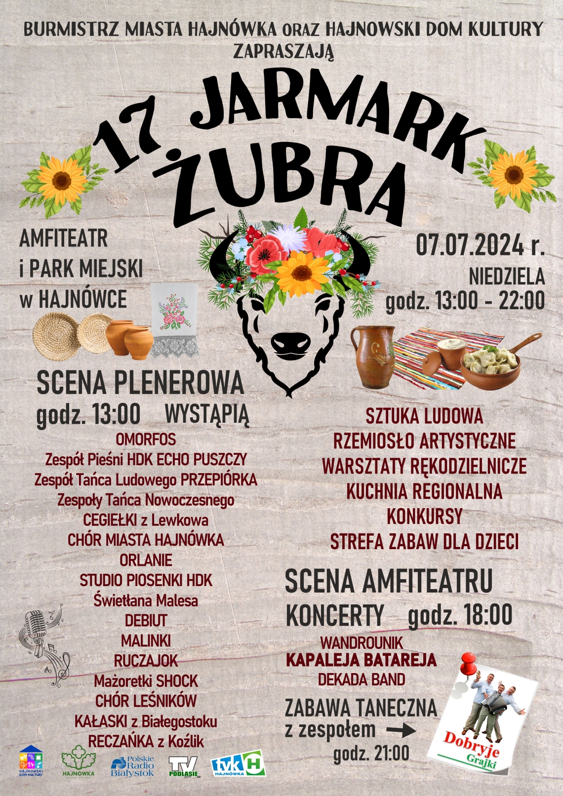plakat promujacy wydarzenie wraz z jego programem